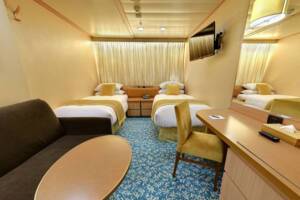 Interior Cabin Bedroom, Borealis, Fred. Olsen Cruise Lines