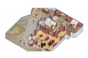 Penthouse Suite floor plan (PS), Celebrity Millennium