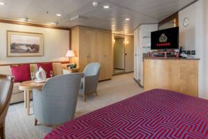 Queens Suite Living Area, Queen Victoria, Cunard