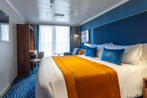 Britannia Balcony Bedroom, Queen Anne, Cunard - Image based on a BD grade, configuration may differ