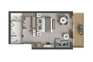 Silver Suite floor plan, Silver Endeavour