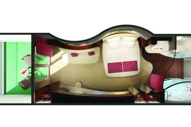 Family Club Balcony Suite floor plan, Norwegian Epic