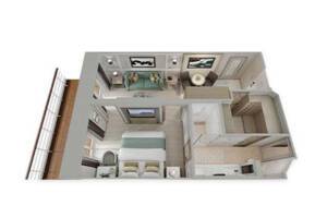Penthouse Suite Layout, Seven Seas Grandeur