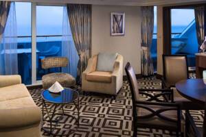 Club Ocean Suite Living Room on Azamara Quest