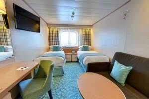 Ocean View Cabin Bedroom, Borealis, Fred. Olsen Cruise Lines