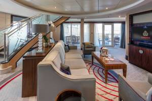 Grand Duplex Lounge Area, Queen Mary 2, Cunard