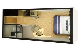 Britannia Standard Inside Floor Plan, Queen Mary 2, Cunard