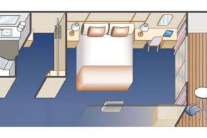 Balcony Cabin with Two Lower Beds (BD), Royal Princess, Princess Cruises