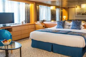 Premier Suite Bedroom, Borealis, Fred. Olsen Cruise Lines