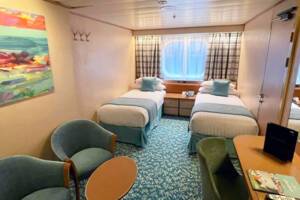 Superior Ocean View Cabin Bedroom, Borealis, Fred. Olsen Cruise Lines