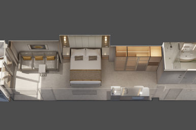 Signature suite floorplan, Sun Princess, Princess Cruises