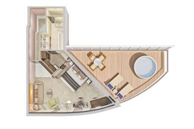 The Haven Deluxe Owner's Suite, Norwegian Jewel