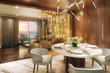 Sky Suite, Dining Room, Enchanted Princess, Princess Cruises