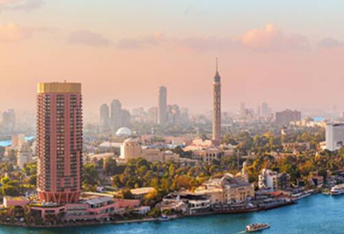 A panoramic view over Cairo