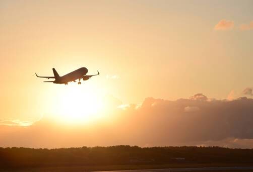 Fly from London or Manchester