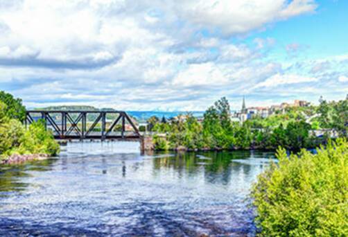 A panoramic view of Saguenay