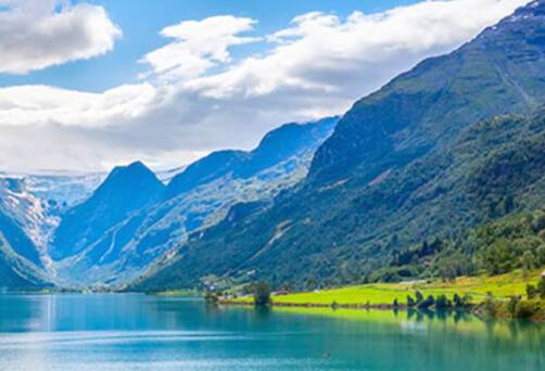 A panoramic view of Nordfjord