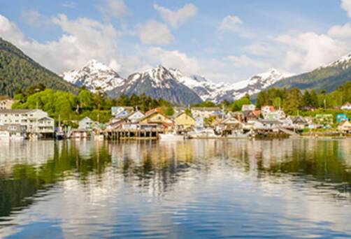 A panoramic view of Sitka