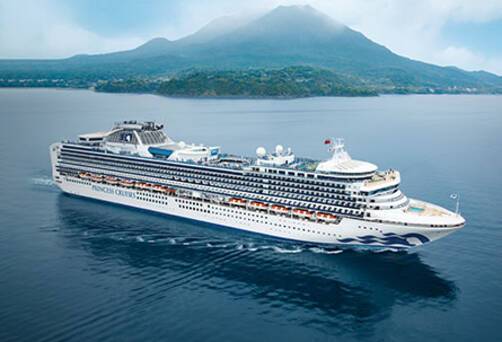 Diamond Princess in Kagoshima, Japan