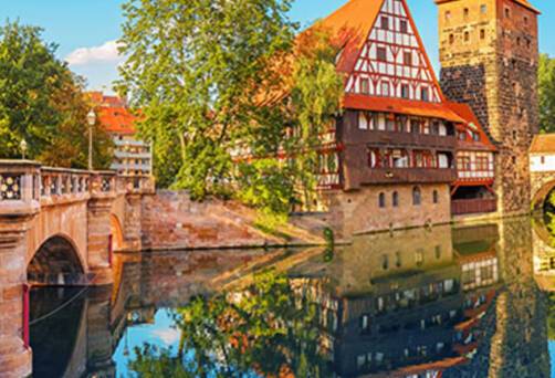 A panoramic view of Nuremberg