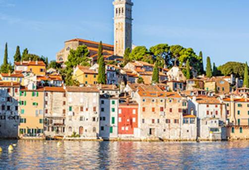 A panoramic view of Rovinj