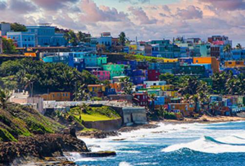 The colourful coast of San Juan