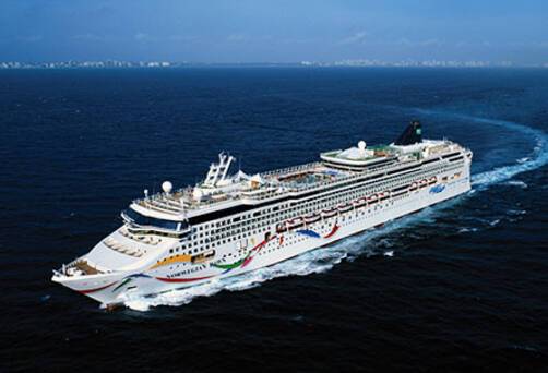 Norwegian Dawn at sea