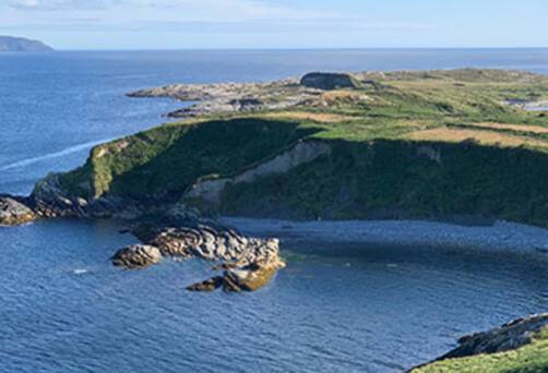 A panoramic view of Bantry Bay