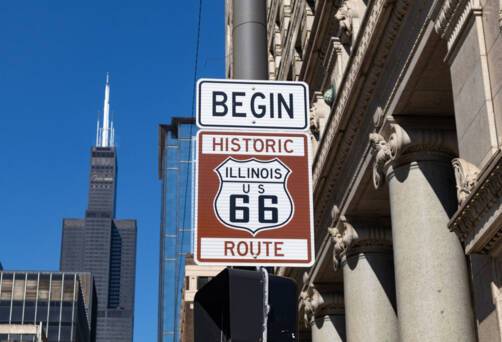 Start of Route 66