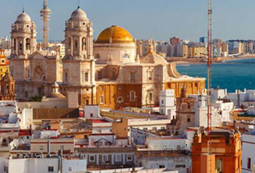A panoramic view of Cádiz