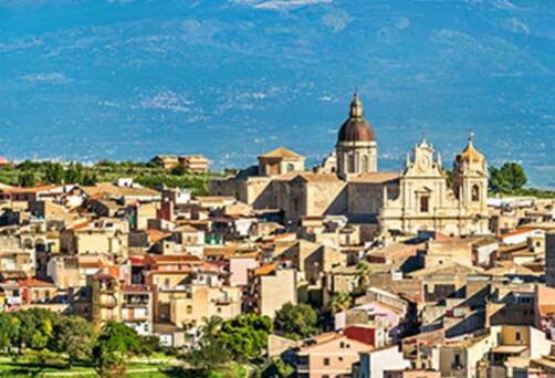 A panoramic view of Catania