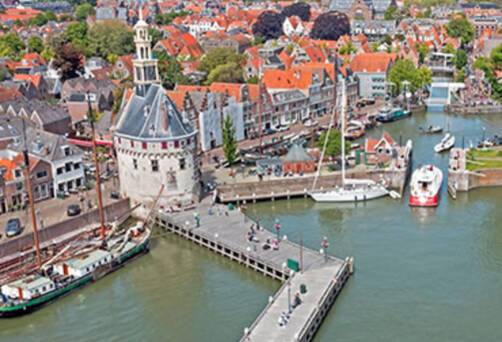 An aerial view of Hoorn