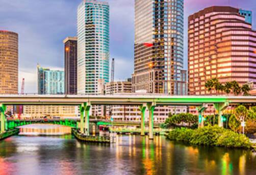 A panoramic view of Tampa