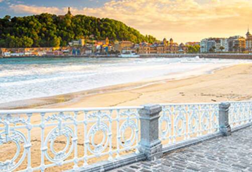 A panoramic view of San Sebastian
