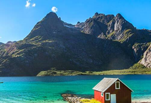 A panoramic view of Trollfjord