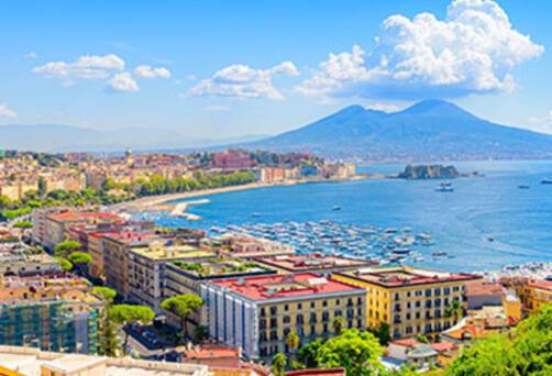 A panoramic view of Naples