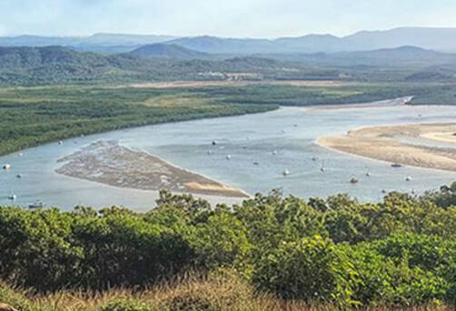 A panoramic view of Cooktown
