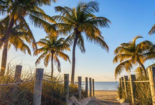 Passage to Key West beach