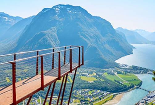 The Rampestreken observation deck in Andalsnes