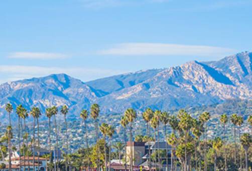 A panoramic view of Santa Barbara