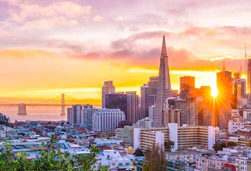 A panoramic view of San Francisco