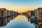 Sunset view over Trondheim