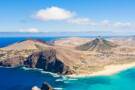 An aerial view of the island of Porto Santo