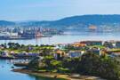 An aerial view of the Ferrol estuary