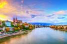 Panoramic image of the Rhine