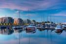 A panoramic view of Gdynia's harbour