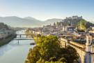 The sun shining over Salzburg