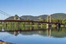 The bridge over the Rhone River in Viviers
