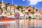 A panoramic view of Symi