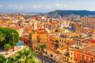 An aerial view of Cagliari